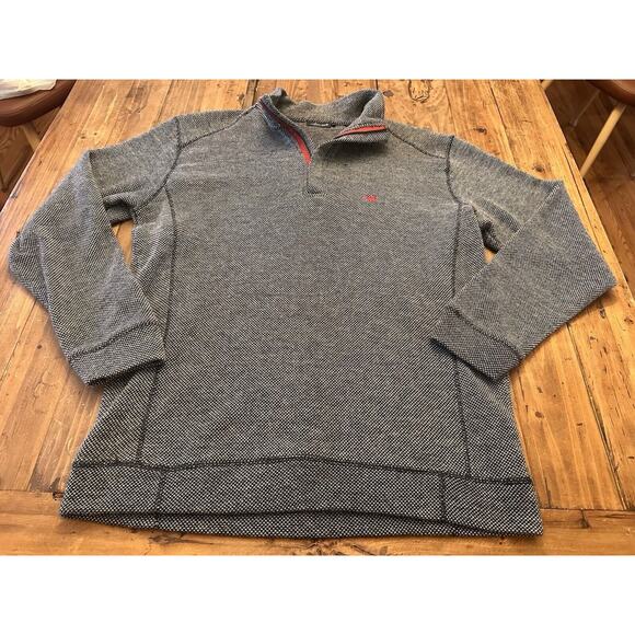 Southern Marsh Men’s Pullover Size Medium 1/4 Quarter Zip Sweater Shirt Preppy - Picture 1 of 15